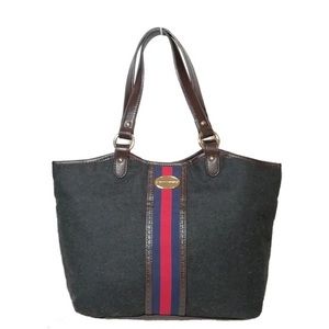 Tommy Hilfiger Grey Felt Shoulder Bag